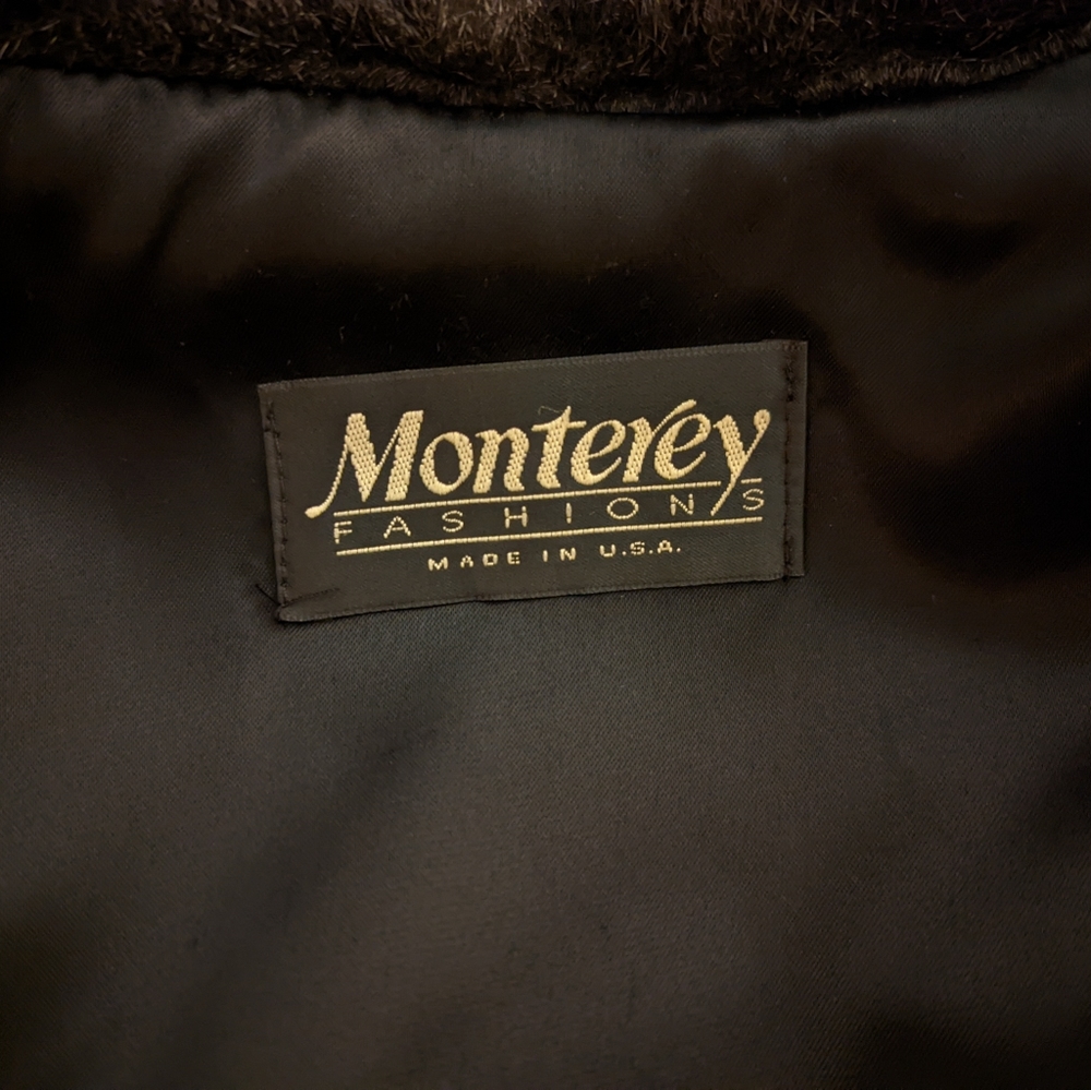 MONTEREY Faux Fur Coat Stroller Length in Plush Black Size Small New - Picture 5 of 15